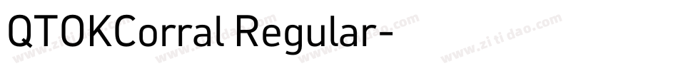 QTOKCorral Regular字体转换